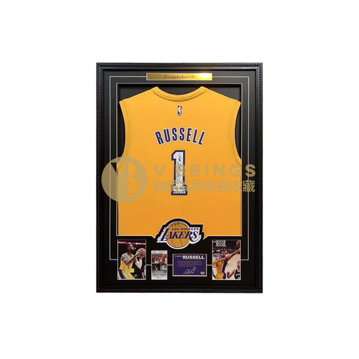 收藏系列 拉塞尔 湖人队1号黄色 亲笔签名球衣 商品图0