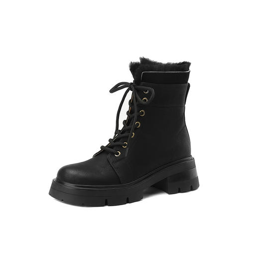 纯色简约，厚毛保暖马丁靴HBP-3876A 商品图14