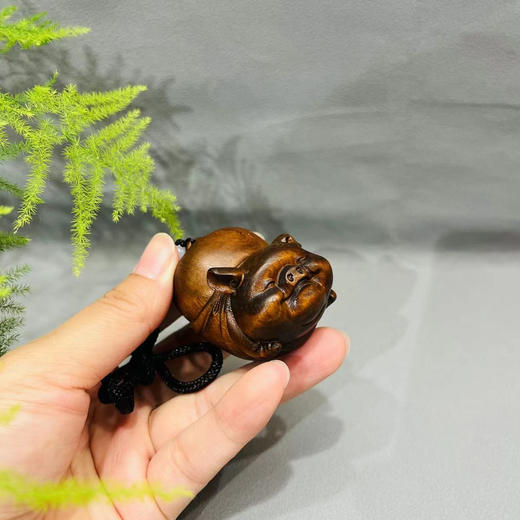 飞猪°做旧黄杨木挂件/手把件 商品图0