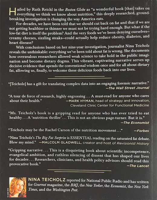 关于脂肪的大意外 为什么黄油 肉类和奶酪属于健康膳食 英文原版 The Big Fat Surprise 饮食健康 英文版进口英语书籍 商品图3
