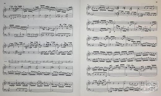 【中商原版】亨乐原版 巴赫 D小调半音阶幻想曲与赋格 BWV903 903a 钢琴独奏带指法 Bach Chromatic Fantasy and Fugue d minor HN163 进口艺术 商品图7