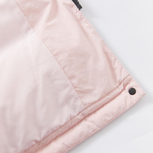 西遇粉色长款羽绒服女秋冬新款加厚韩系面包服过膝保暖外套12431854 商品图5