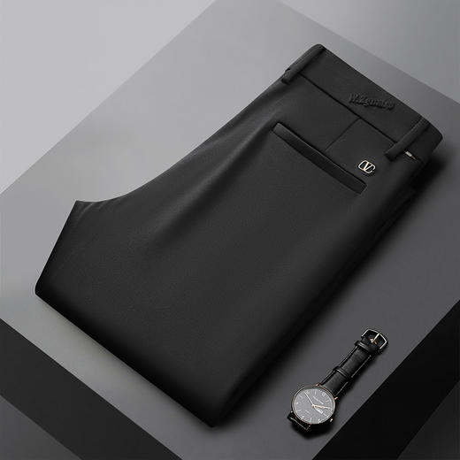 【新款DDY】大依优型大码加绒商务裤休闲西裤加肥加大号肥佬宽松大号休闲长裤男装胖子男士 商品图2