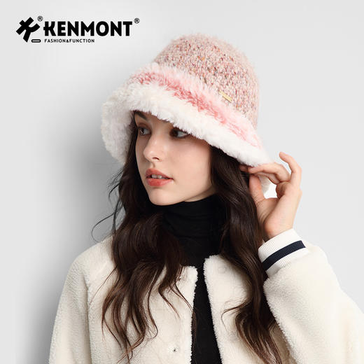 卡蒙女士 渐变羊羔毛 手工针织帽KM-9493 商品图7