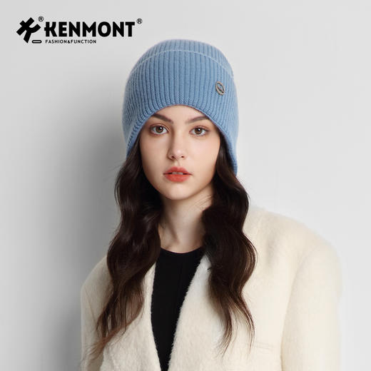 卡蒙女士 山羊绒棉羊毛 保暖针织帽KM-9502 商品图6