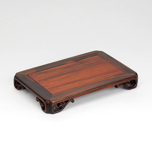 明式长方形酸枝底座（连枝纹脚架） 商品图2
