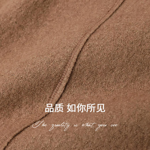 【秋冬特惠】COCOBELLA质感强缩羊毛香蕉裤秋冬宽松遮胯加厚毛呢休闲裤PA931B 商品图4