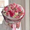 《草莓松饼》  草莓松饼郁金香弗洛伊德玫瑰油画风花束 商品缩略图0