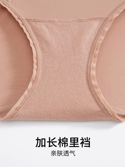 【小青提内裤】HSIA遐时尚新光面内裤女中腰透气高品质底裤新款高弹力纯棉裆薄款女士平角裤 商品图4