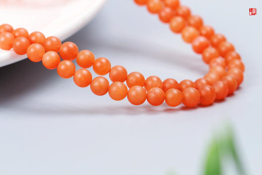 【馨兰】保山南红珠串，珠径6.6mm，108颗 商品图2