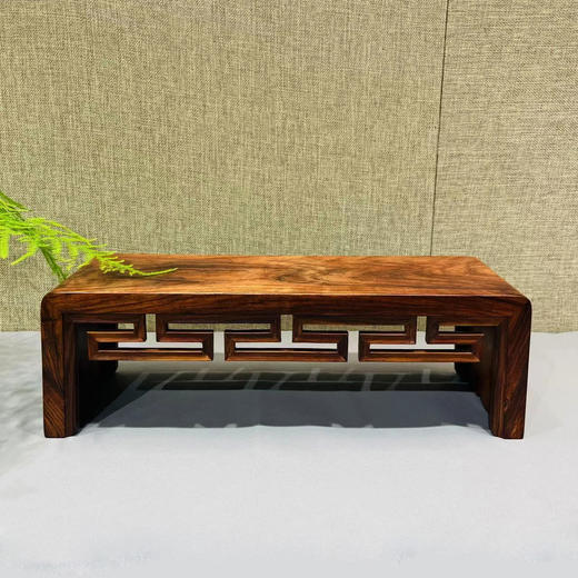 大红酸枝回纹底座奇石玉器古玩花盆托架 商品图0