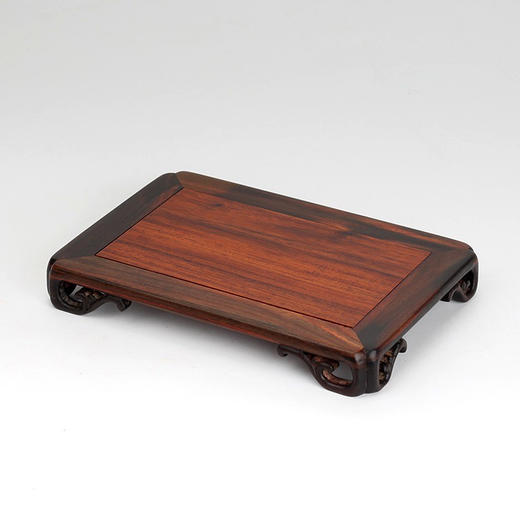 明式长方形酸枝底座（连枝纹脚架） 商品图0
