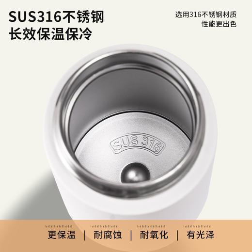 「兔年限定款！颜值派」不锈钢保温杯316带提绳礼品三色可选迷你水杯餐饮用具 商品图1