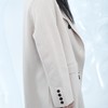 216WS拼接领双排扣呢绒大衣30918（杏） 秋季 316103032105 商品缩略图5