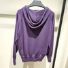 南3天轩紫色连帽针织衫 商品缩略图1