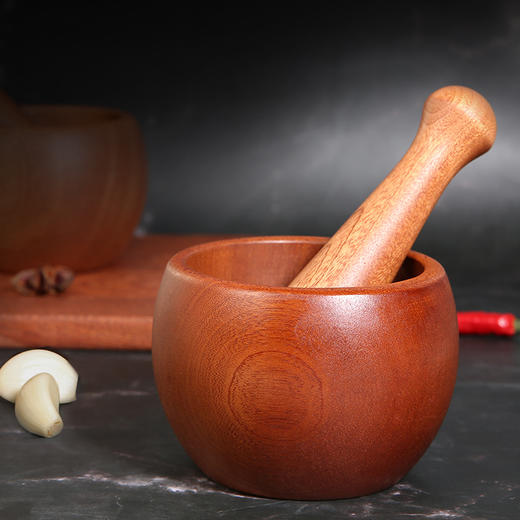 百货世界-原森太乌檀木整木捣蒜器（象印专柜） 商品图2