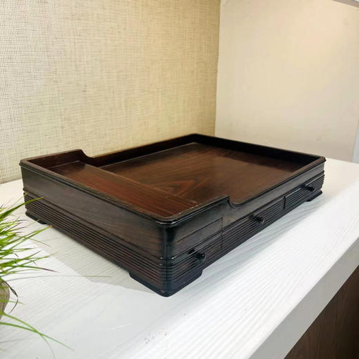 血檀都承盘(带抽屉) 商品图0