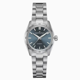 汉米尔顿 Hamilton 爵士破风系列自动机械女表 蓝盘钢带 H36105140