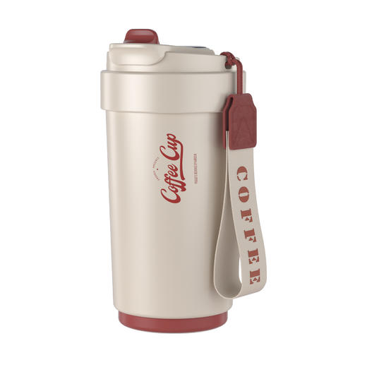 「四色可选！智能测温款」陶瓷内胆保温杯智能测温户外便携随行咖啡杯保温保冷餐饮用具 商品图4