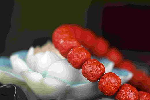 朱砂莲花单圈手串 商品图3