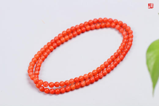 保山南红珠串【丹梅】，珠径6.7mm，108颗 商品图3