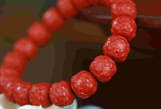 朱砂莲花单圈手串 商品图2