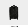 JUDYHUA 极简V领毛边西装 商品缩略图1