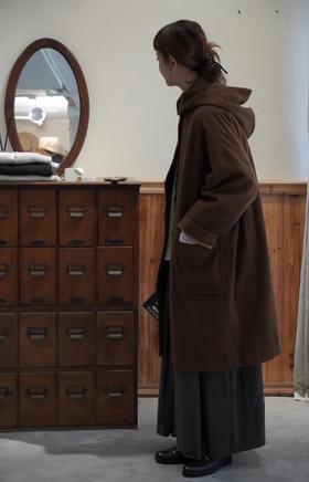 Maison de soil复古棕大衣