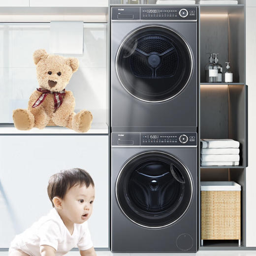 海尔（Haier）洗烘套装 XQG100-BD14376LU1+HGY100-F376U1 商品图9