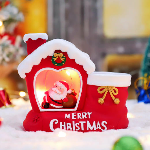 【创意装饰品！圣诞老人笔筒小夜灯】新品圣诞老人笔筒小夜灯创意圣诞节平安夜儿童礼物装饰品，无论是作为圣诞节礼物还是装饰品，传递温暖和喜悦的它都能完美胜任。ry 商品图2