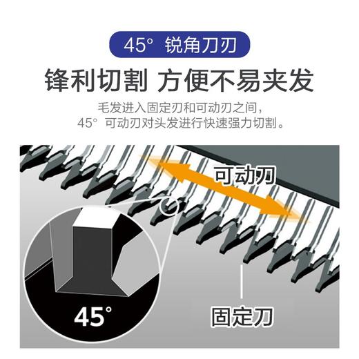 松下（Panasonic） 电推子理发器成人剃发器充电式理发器电动剃头器PGF40 ER-PGF40W405 白色 商品图6