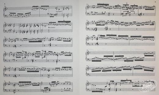 【中商原版】亨乐原版 巴赫 D小调半音阶幻想曲与赋格 BWV903 903a 钢琴独奏带指法 Bach Chromatic Fantasy and Fugue d minor HN163 进口艺术 商品图5