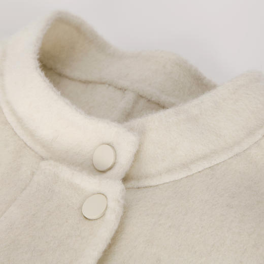 NH949斯尔丽23冬季小个子设计感时尚短款抽绳羊毛大衣 商品图4