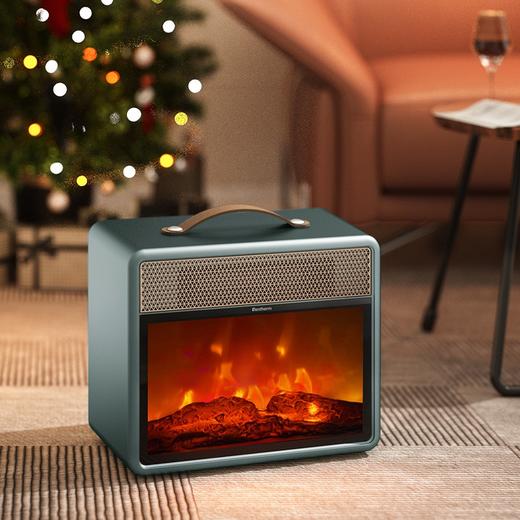 百斯腾速热火焰电暖炉F1，仿真3D动态火焰设计，提升空间美感，带来身体和感官的双重享受 商品图0