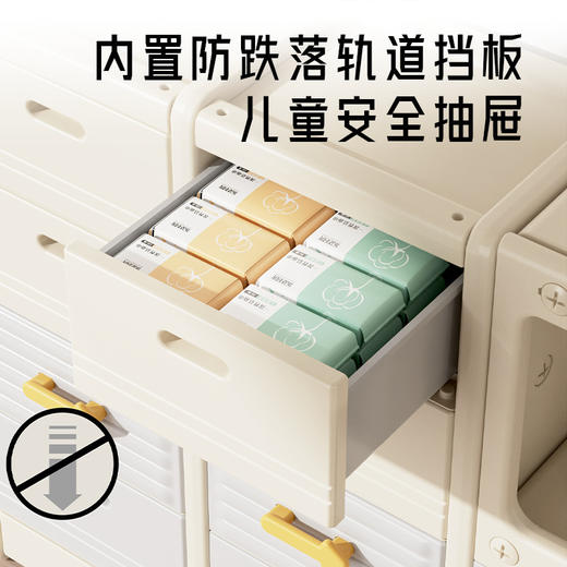 【新款汽车收纳架  封闭收纳更干净】 babypods儿童玩具收纳柜 模块化设计 可拆卸可加装  超大容量 安全设计 圆润光滑防磕碰 赠防倾倒固定器 商品图3