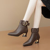 时尚皮带扣，尖头短靴粗跟时装靴TFJC-W172 商品缩略图0