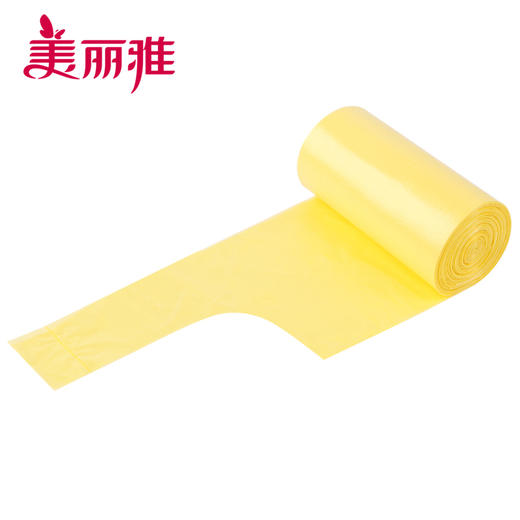 美丽雅 背心式垃圾袋中号45*55cm(50+5)只卷加厚淡灰色家用清洁袋一次性塑料袋手提式实惠装厨房办公室批发*2卷HC060807 商品图3
