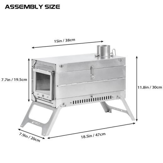 POMOLY Fold X 快速响应折叠式钛合金柴火炉 商品图1