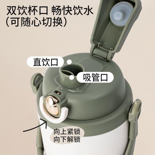 「1500ml大容量！颜值派」保温杯大容量便携户外颜值316不锈钢男女士通用保温保冷餐饮用具 商品图2