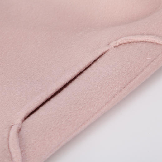 NH945斯尔丽23冬季保暖时尚中长款羊毛大衣宽松显瘦配棒针围脖 商品图5