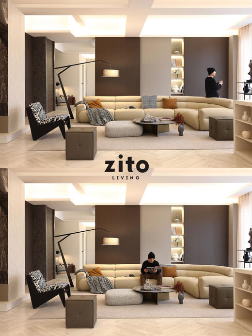 Square 方凳 | 皮布面料可选，详询客服 商品图2