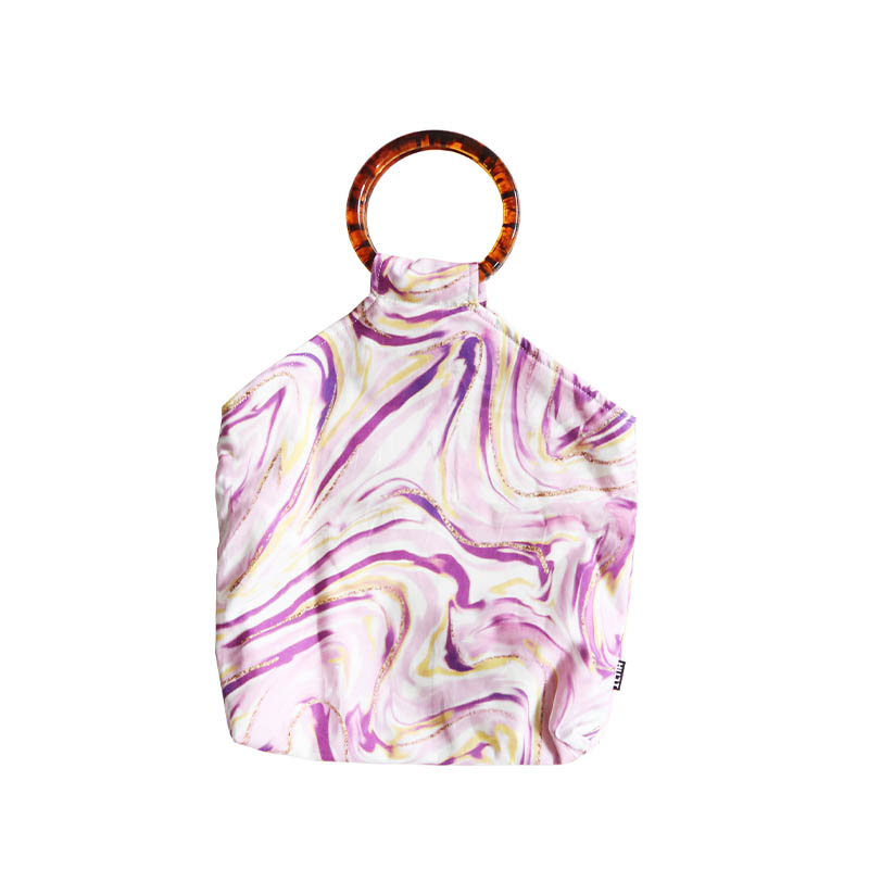 HUJI祤集Amber手提包插画艺术纹