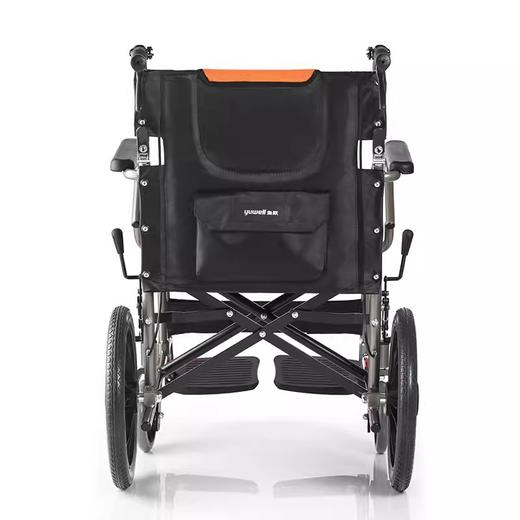 鱼跃 轮椅车H056C型 加强铝合金 可折叠折背型轻便老手动轮椅 商品图3