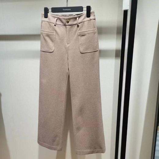 南3天轩驼色直筒裤 商品图0