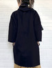 TYNVIE 连围巾木耳边廓形大衣- 藏青色 商品缩略图4