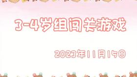 2023.11.15 3-4岁组闯关游戏