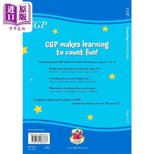 【中商原版】英国原版CGP教辅 New English Activity Book for Ages 3-4 Preschool 新版 3-4 岁英语活动书（学前班） 商品图1