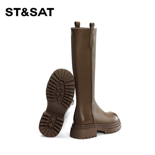 星期六经典复古长筒骑士靴SS34117G95 商品图6