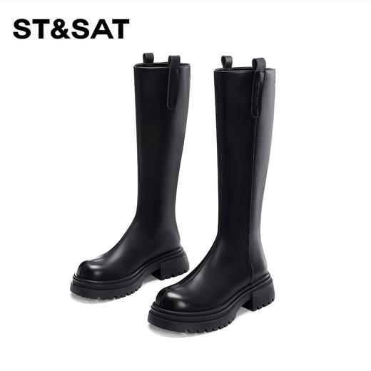 星期六经典复古长筒骑士靴SS34117G95 商品图8