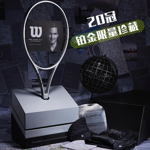 【新品发售】Wilson威尔逊网球拍费德勒小黑拍ps97碳素专业拍rf97 商品图3